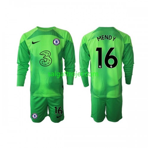 Chelsea Edouard Mendy 16 Fodboldtrøjer Målmand Børn 3. sæt 2022/23 Langærmet Chelsea Edouard Mendy 16 Fodboldtrøjer Målmand Børn 3. sæt 2022/23 Langærmet